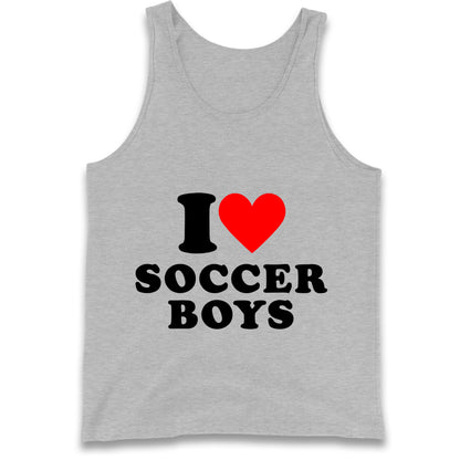 I Love Soccer Boys Tank Top