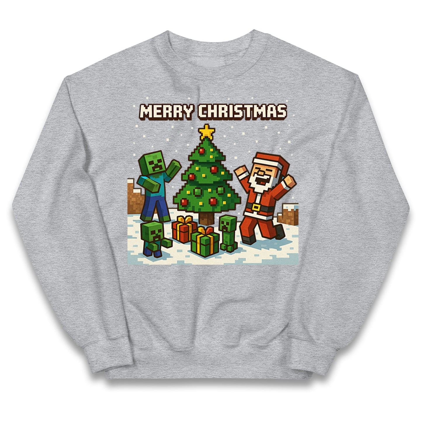 Minecraft Merry Christmas Kids Jumper
