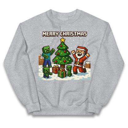 Minecraft Merry Christmas Kids Jumper
