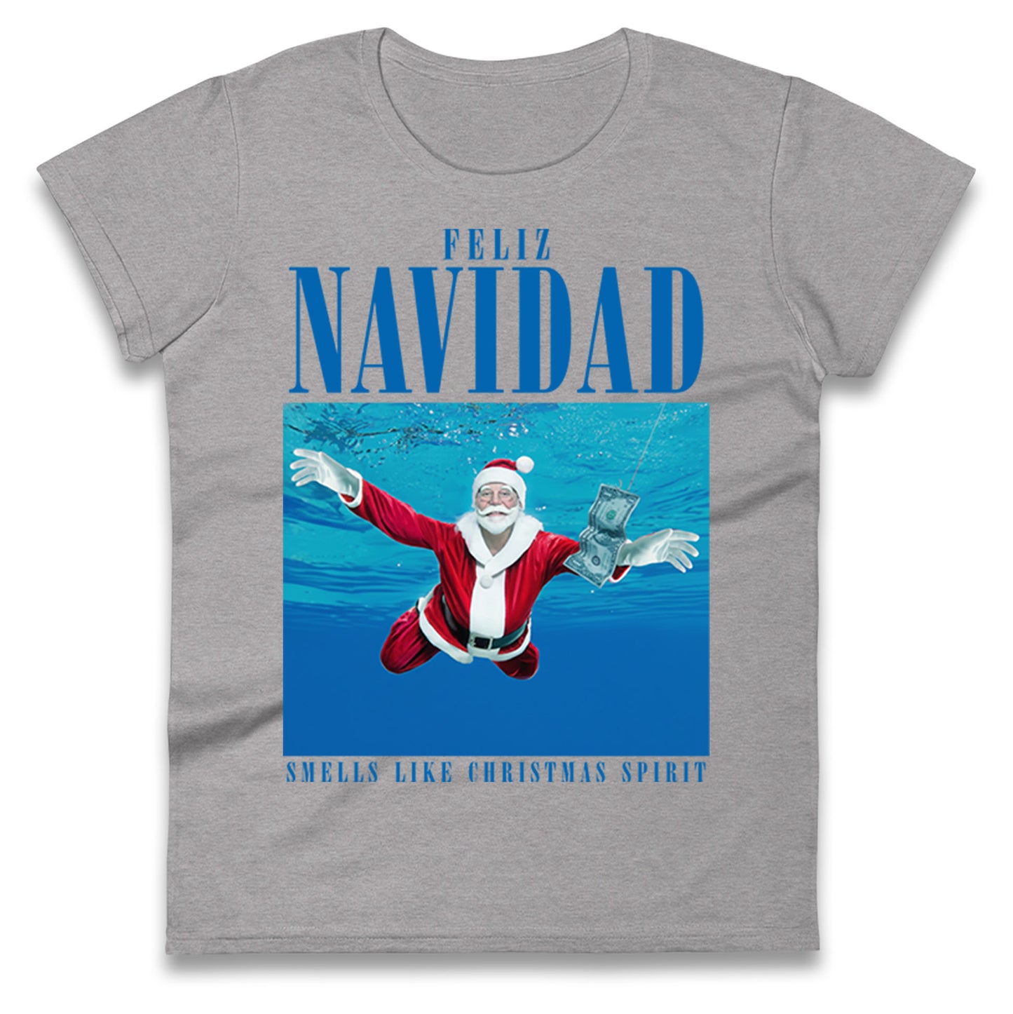 Nirvana Christmas Ladies T Shirt