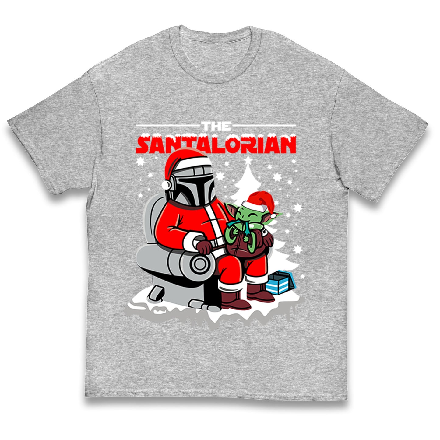 Mandalorian Christmas Kids T Shirt