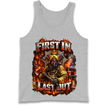 Firefighter First in Last Out Tank Top