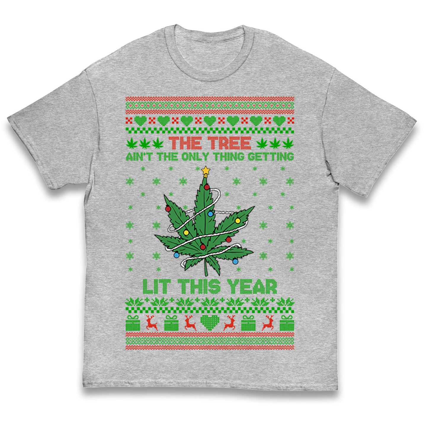 Cannabis Christmas Kids T Shirt
