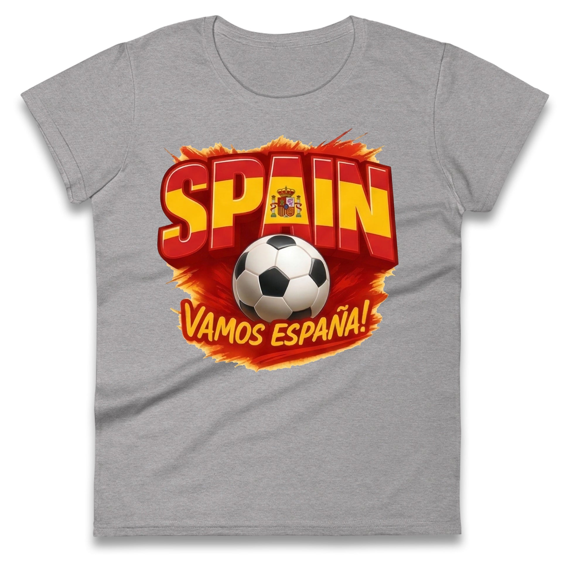 Spain Retro World Cup Ladies T Shirt