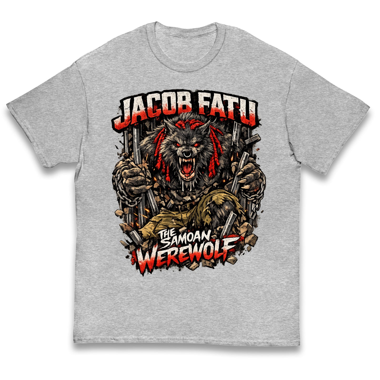 Jacob Fatu The Samoan Werewolf Kids T Shirt