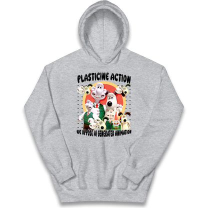 Plasticine Action Figure Kids Hoodie