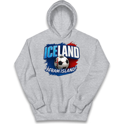 Iceland Retro World Cup Kids Hoodie