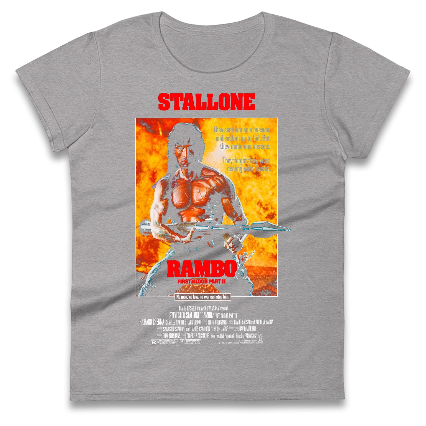 Rambo Movies Ladies T Shirt