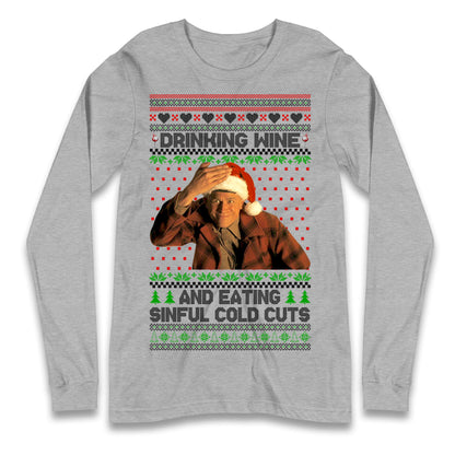 Ed Gein Wine Christmas Longsleeve T Shirt