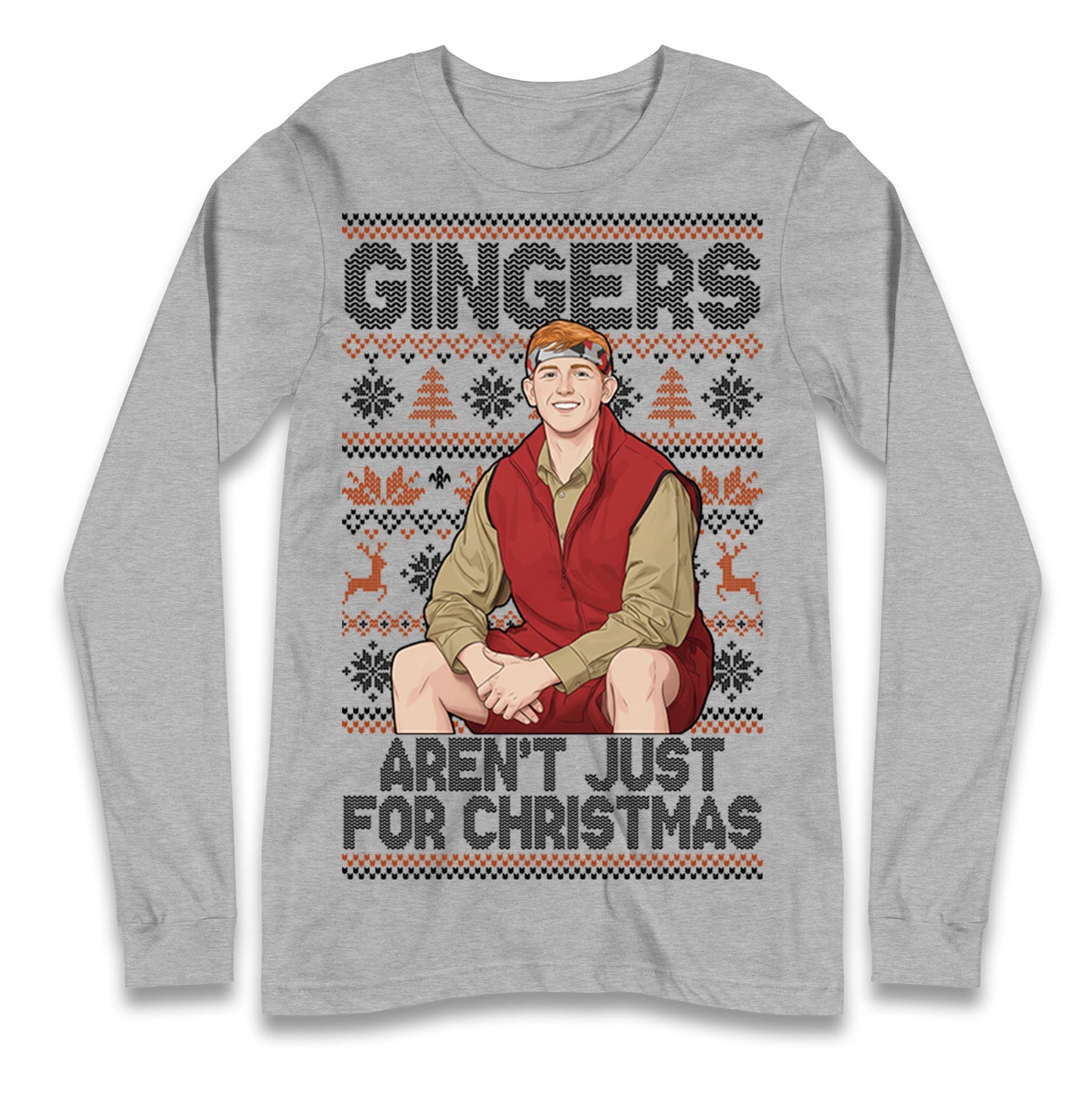 Angry Ginge Xmas Longsleeve T Shirt