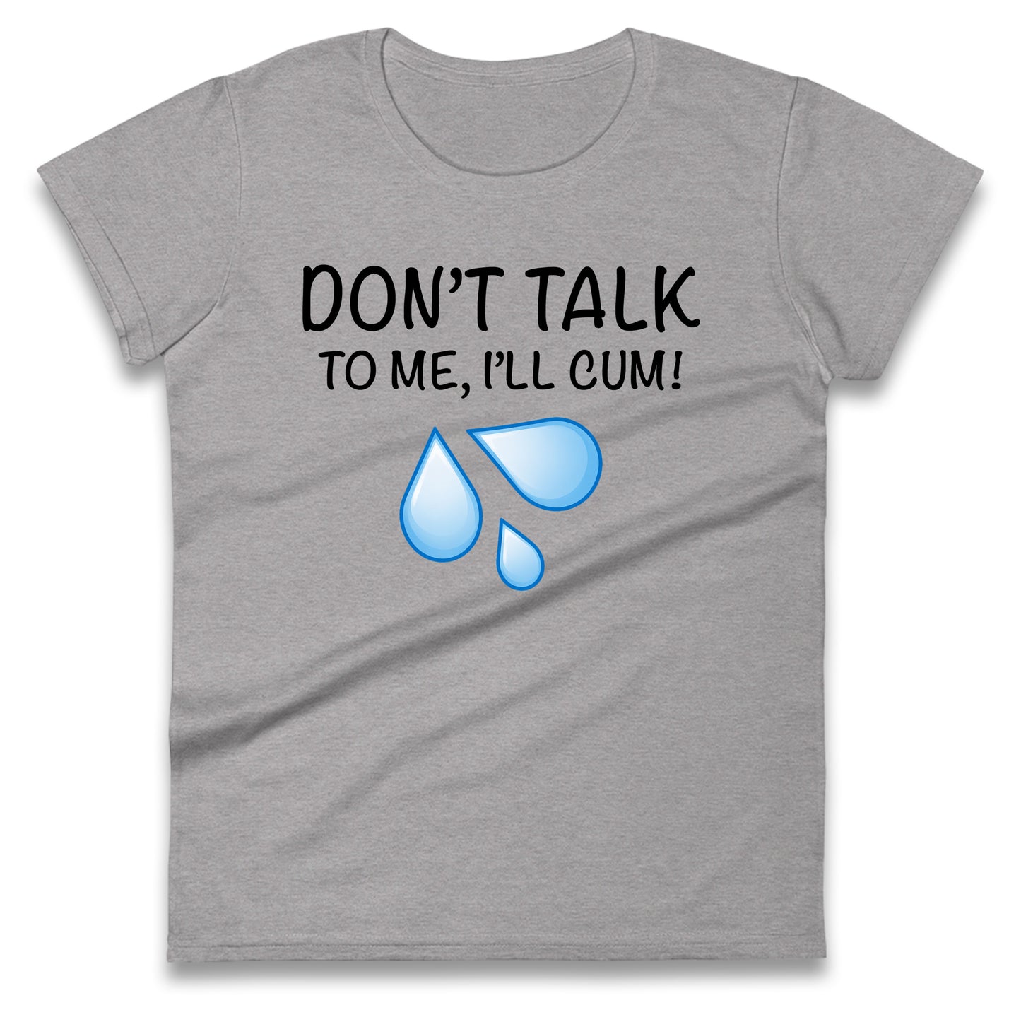Don't Talk To Me I'll Cum Ladies T Shirt