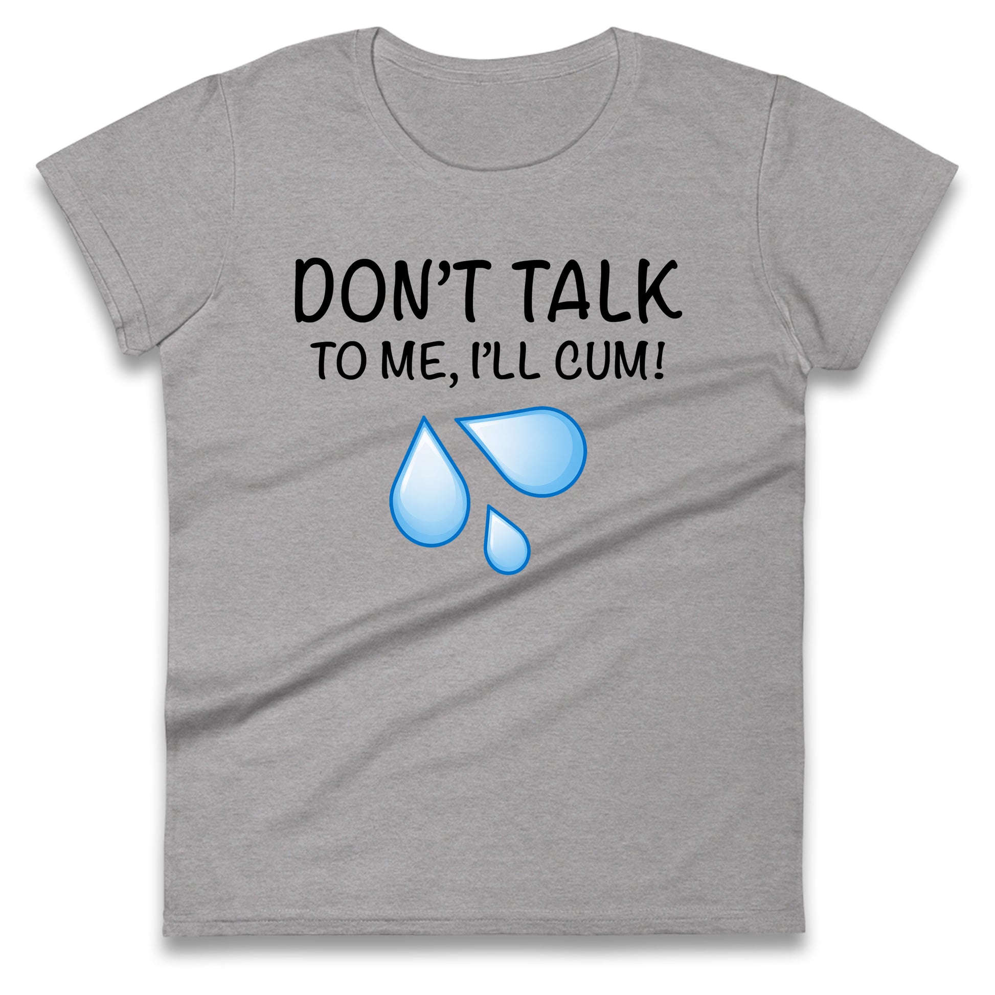 Don't Talk To Me I'll Cum Ladies T Shirt