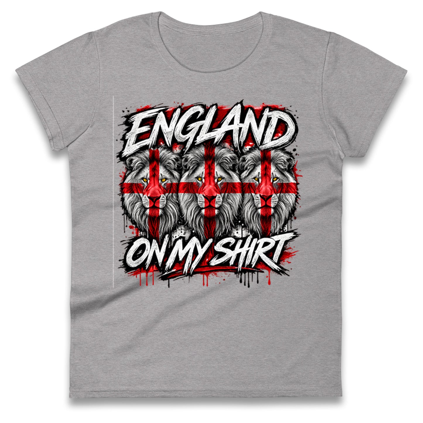 England 3 Lions World Cup 2026 Ladies T Shirt