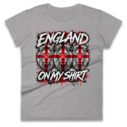 England 3 Lions World Cup 2026 Ladies T Shirt