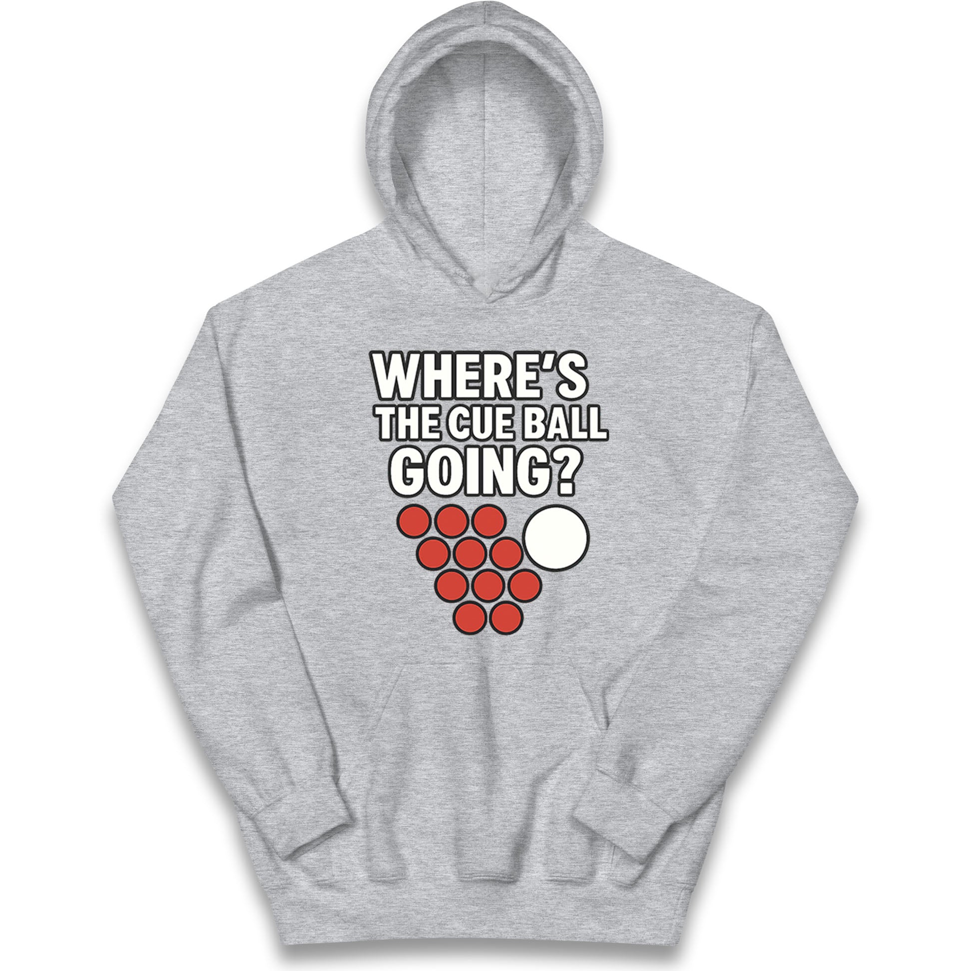 Where’s The Cue Ball Going Kids Hoodie