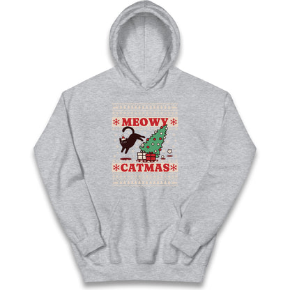 Christmas Cat Kids Hoodie