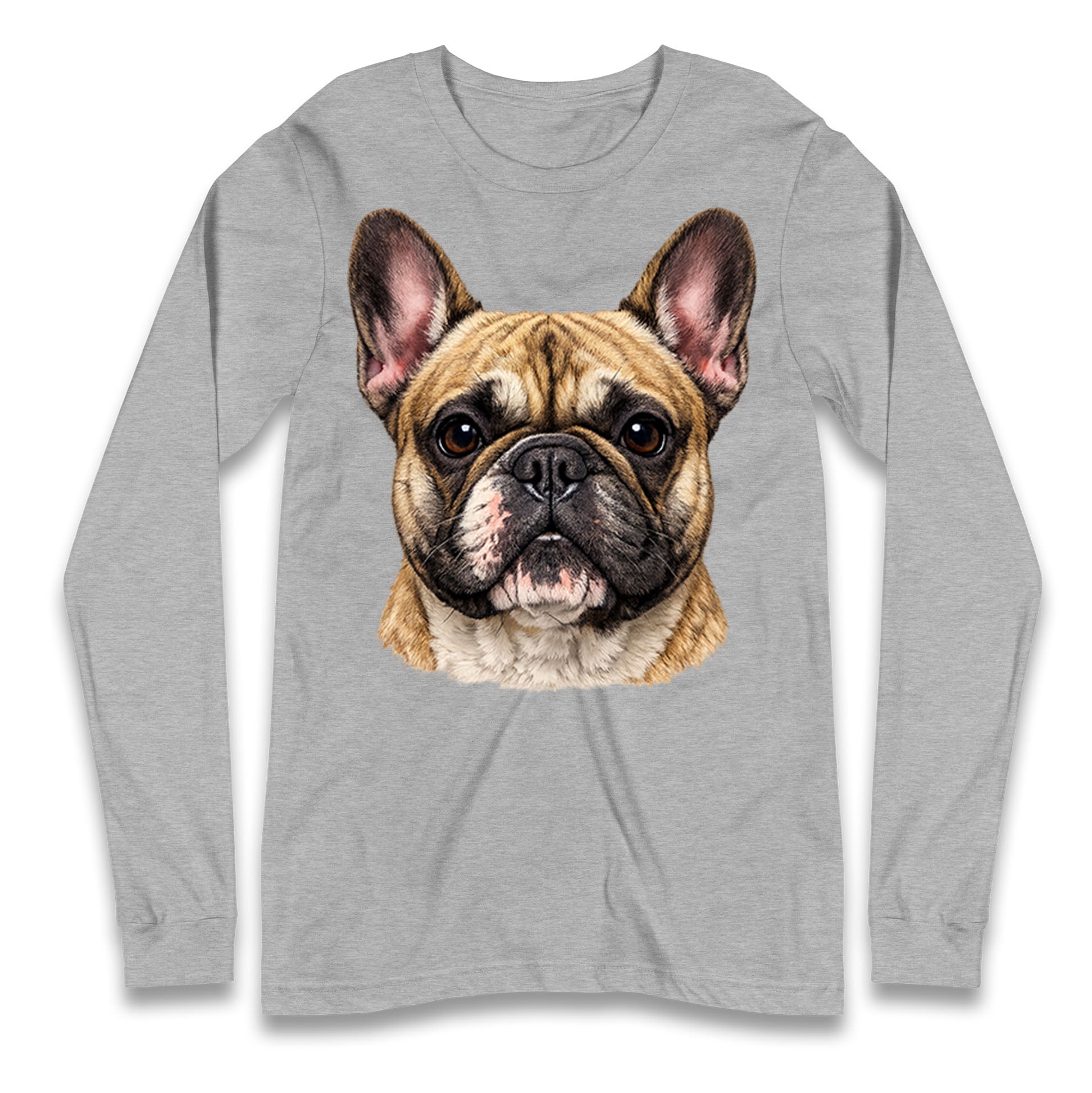French Bulldog Face Longsleeve T Shirt