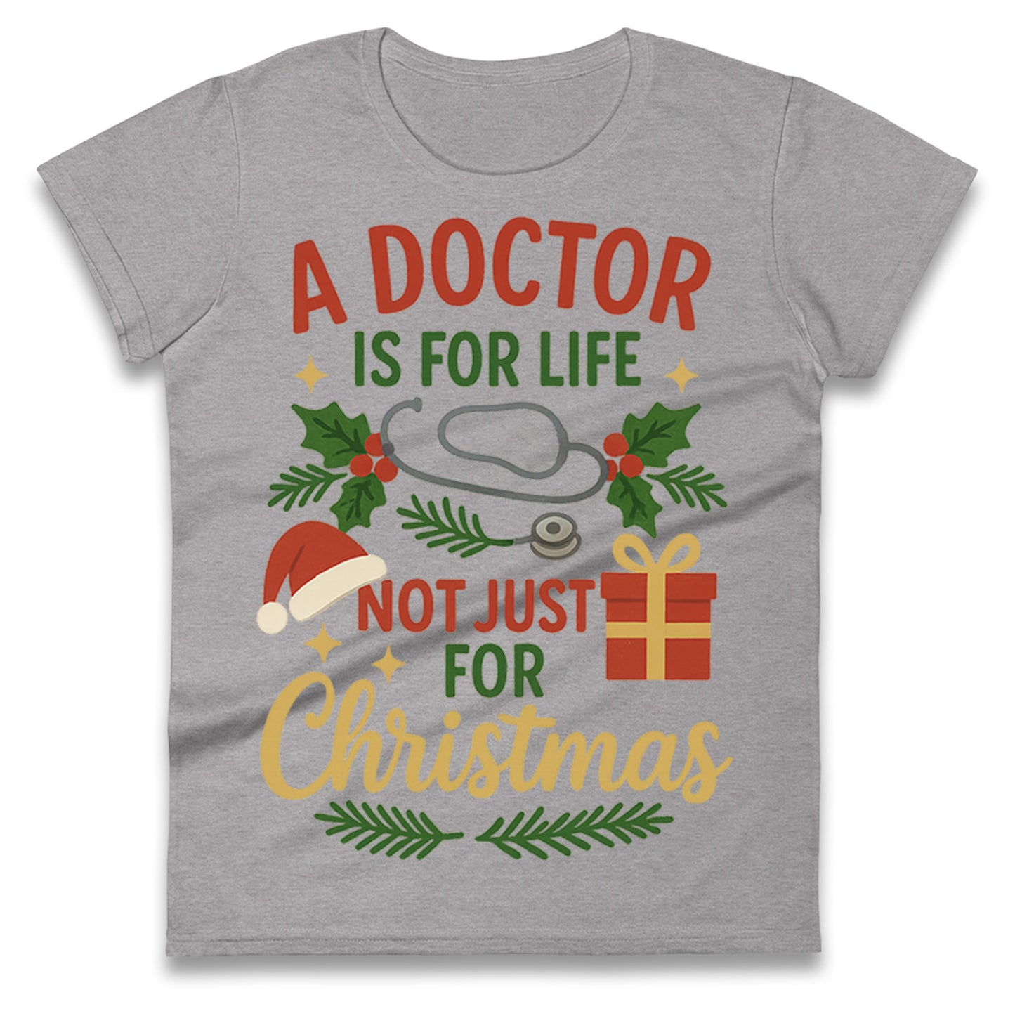 Doctor Christmas Ladies T Shirt