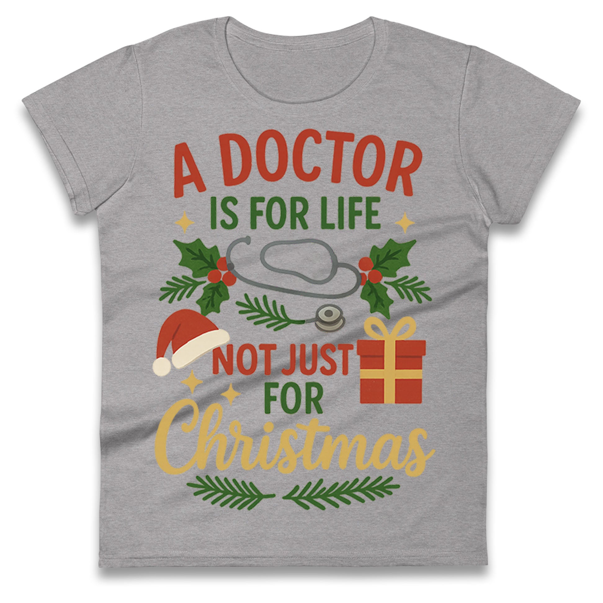 Doctor Christmas Ladies T Shirt