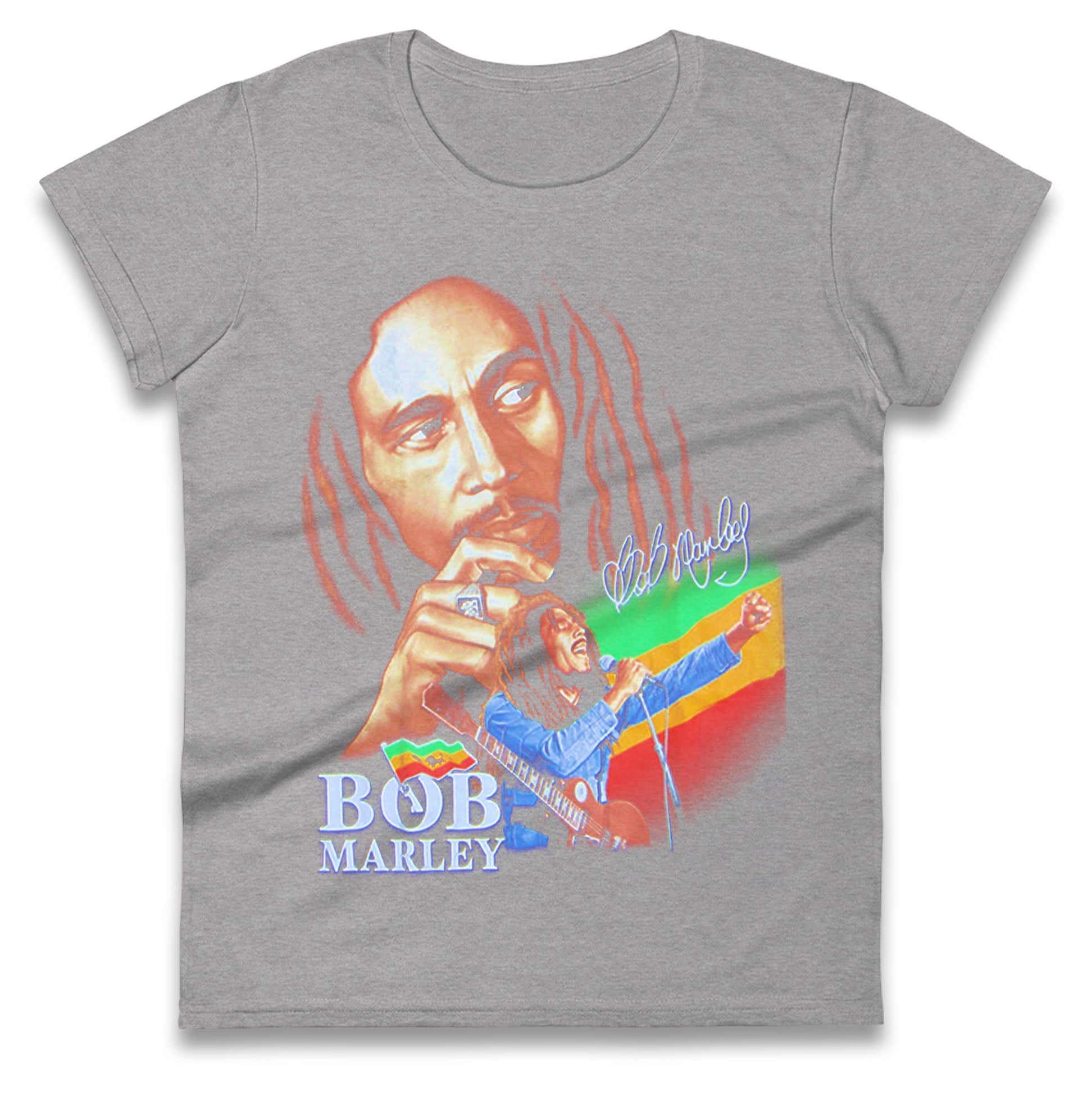 Bob Marley Iron Like A Lion Ladies T Shirt