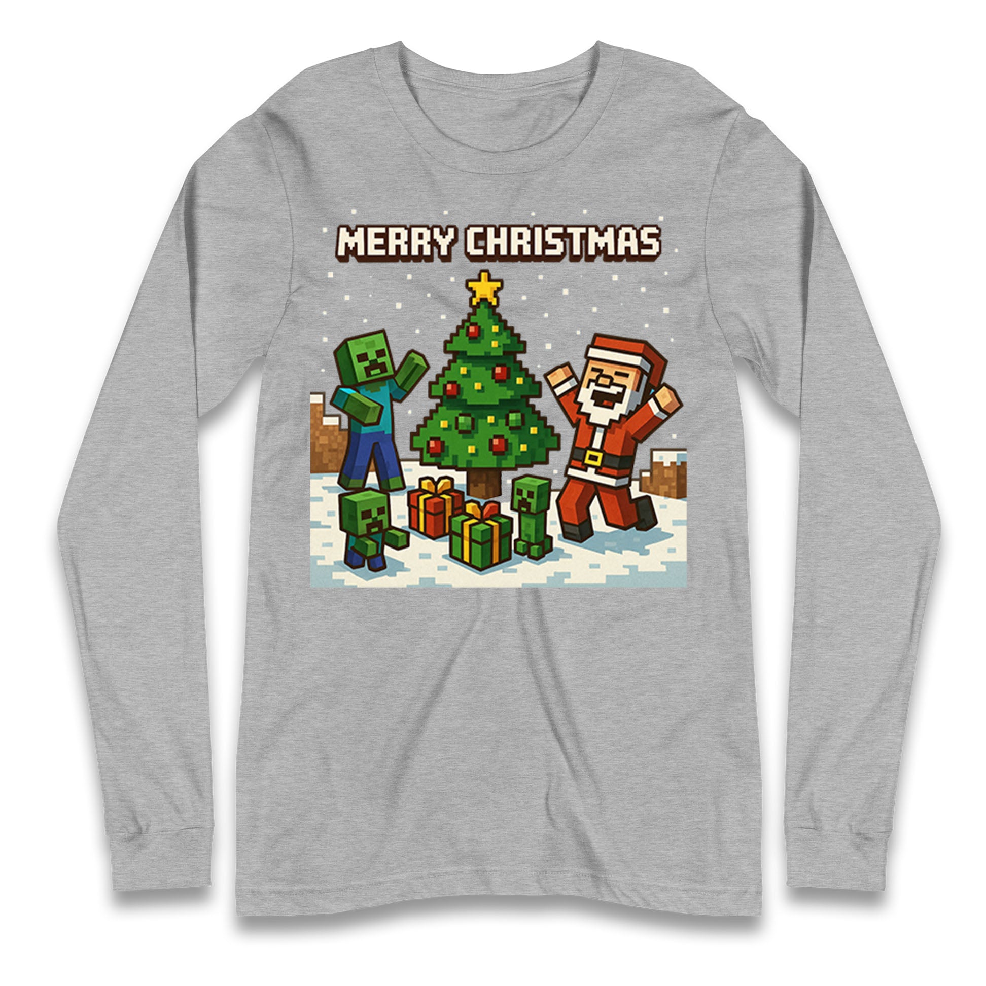 Minecraft Christmas Longsleeve T Shirt