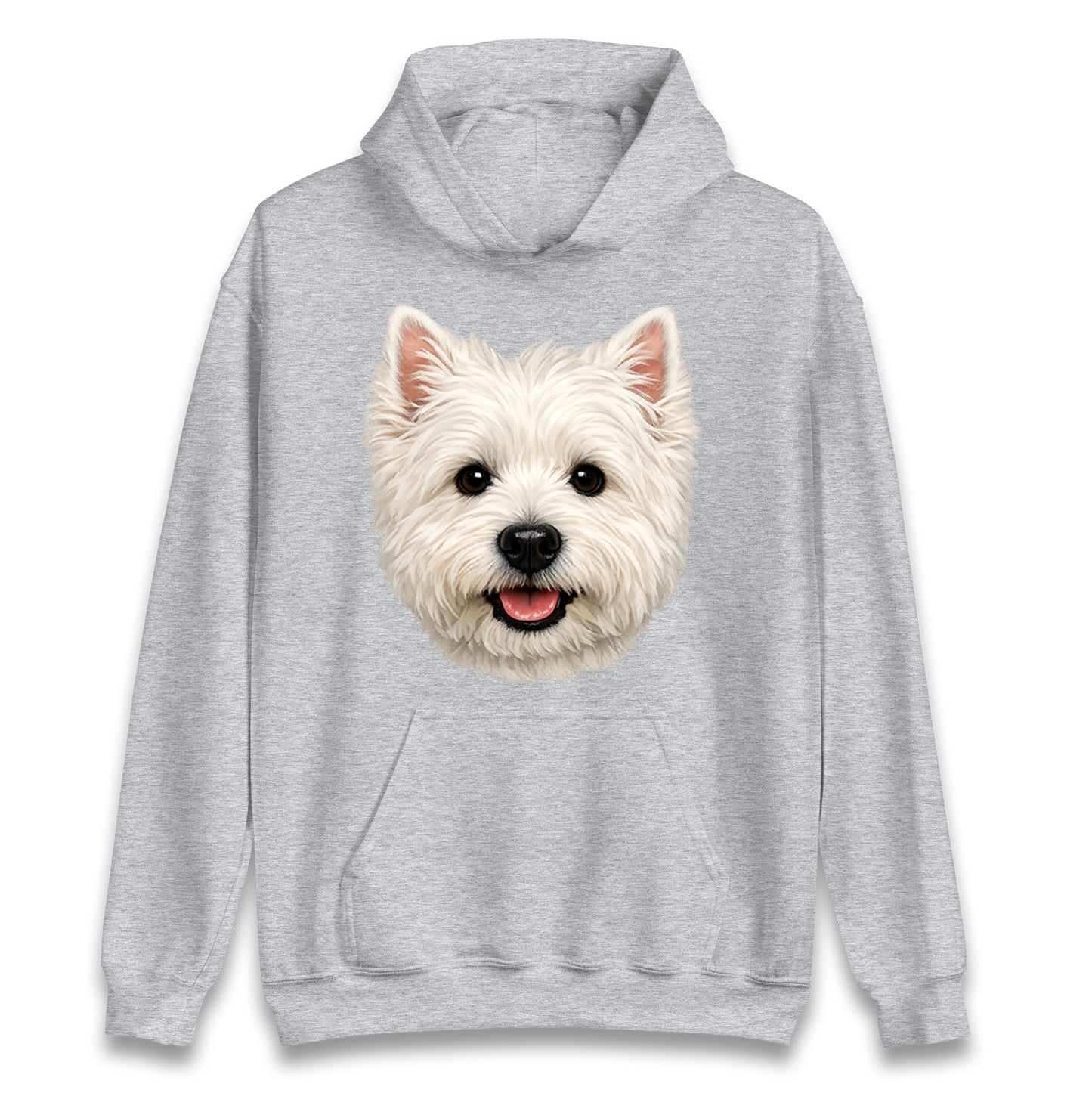 West Highland White Terrier Dog Face Kids Hoodie