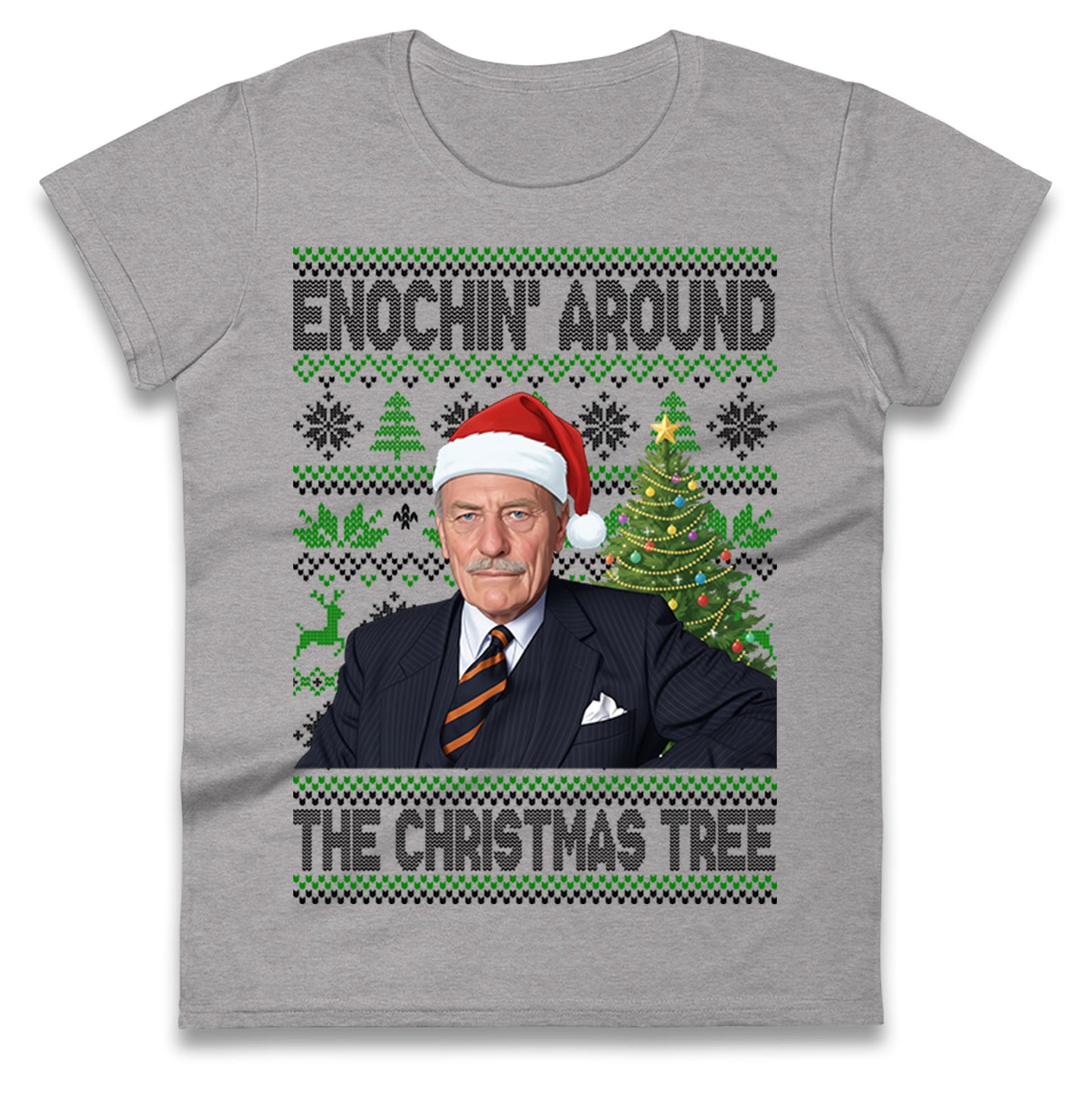Enoch Powell Enochin Around the Christmas Tree Christmas Ladies Shirt