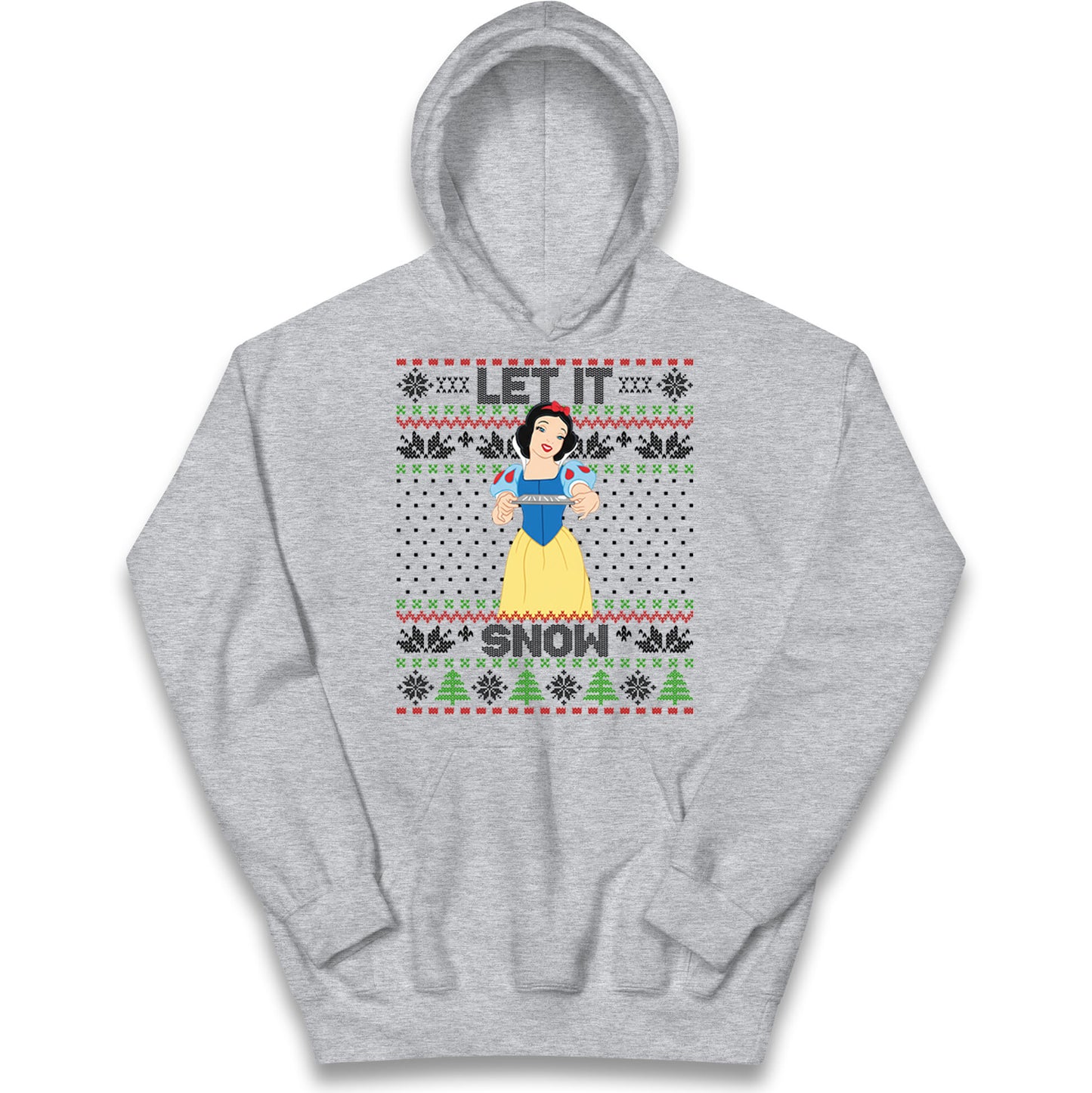 Snow White Let It Snow Christmas Kids Hoodie