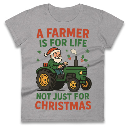 Farmer Christmas Ladies T Shirt