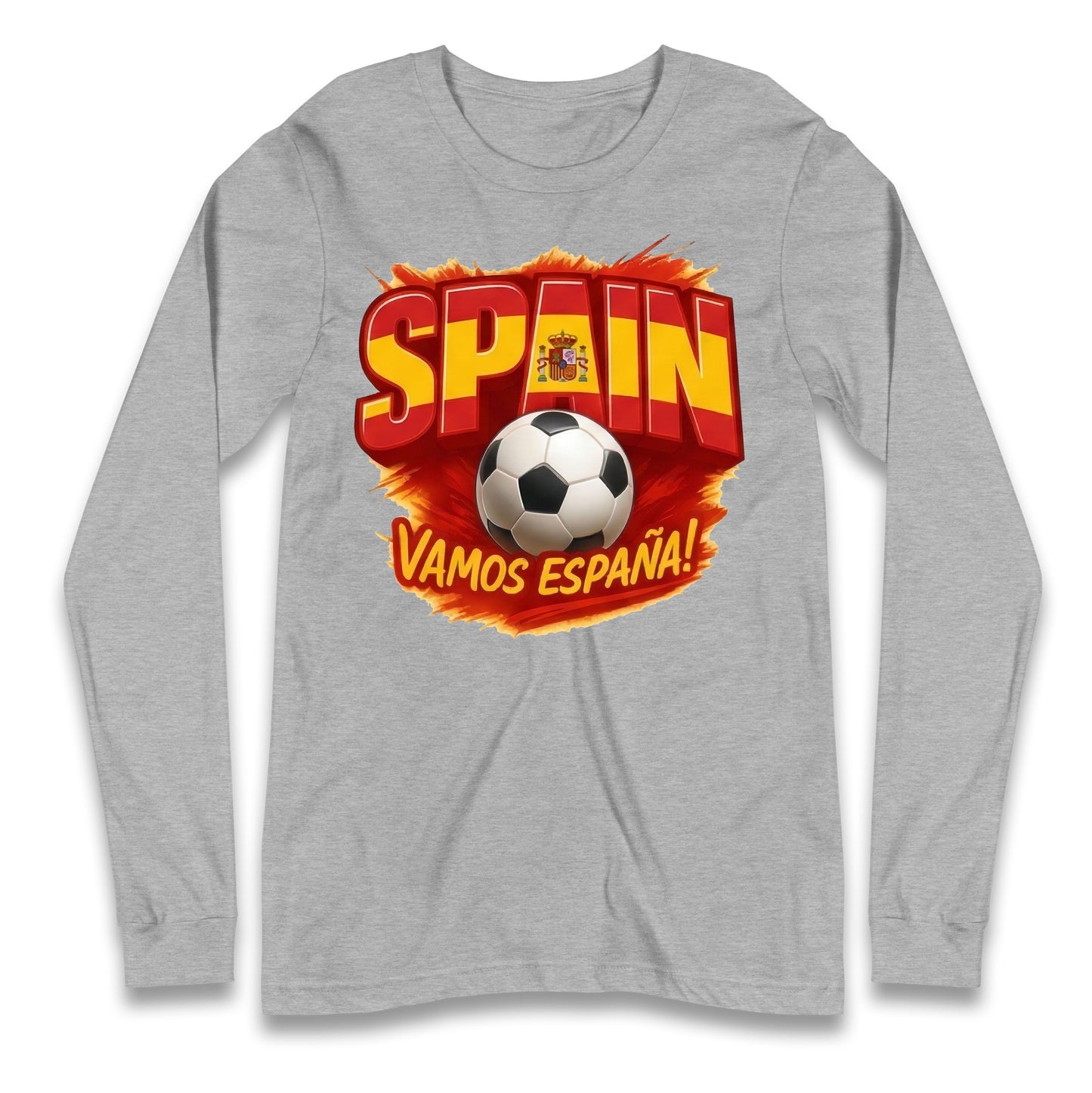 Spain Retro World Cup Longsleeve T Shirt