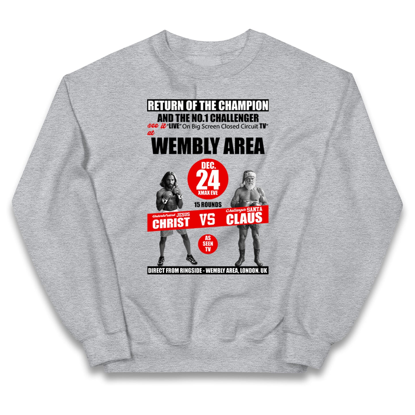 Jesus Christ Vs Santa Claus Kids Jumper