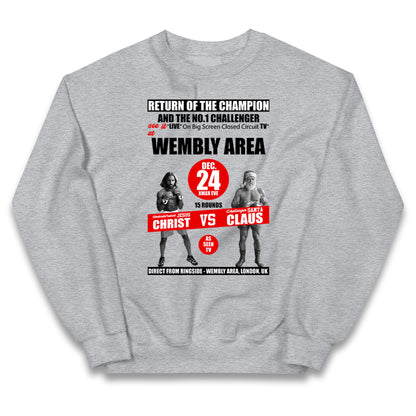 Jesus Christ Vs Santa Claus Kids Jumper