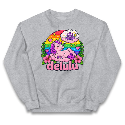 Delulu Unicorn Kids Jumper