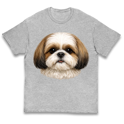 Shih Tzu Face Kids T Shirt