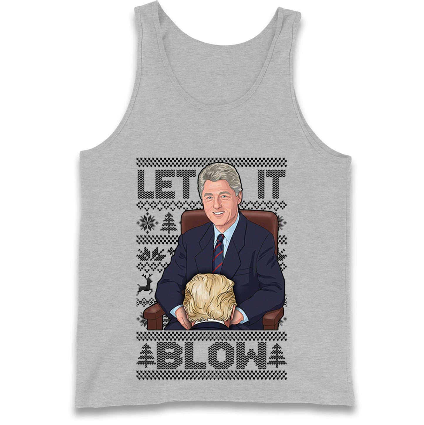 Bill Clinton Christmas Tank Top 