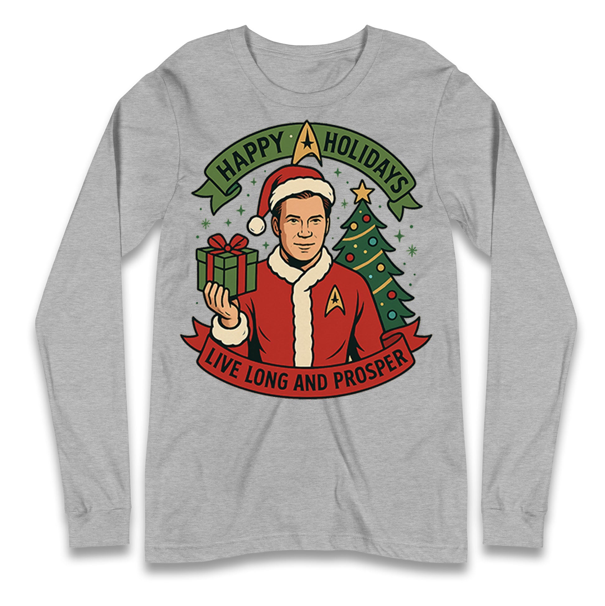 Star Trek Christmas Longsleeve T Shirt