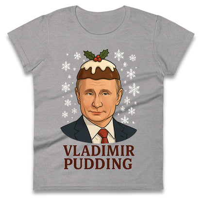 Vladimir Putin Christmas Ladies T Shirt