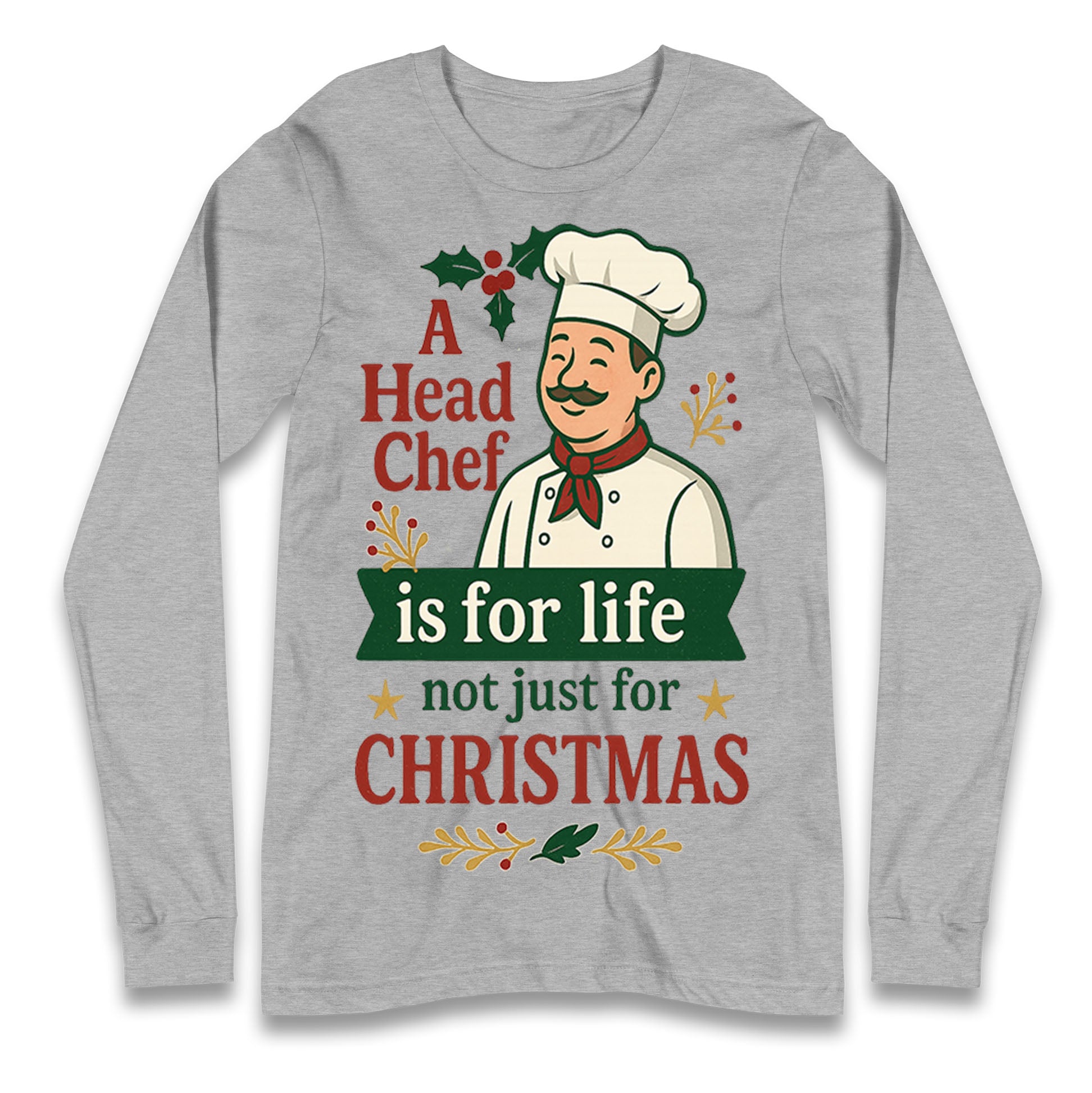 Head Chef Christmas Longsleeve T Shirt