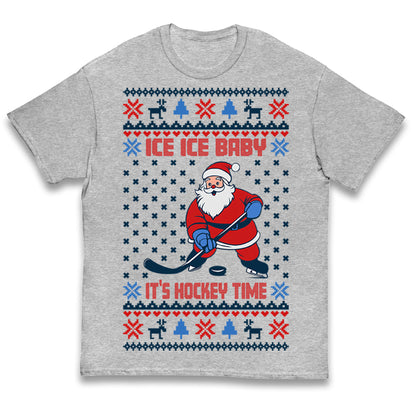Hockey Christmas Kids T Shirt