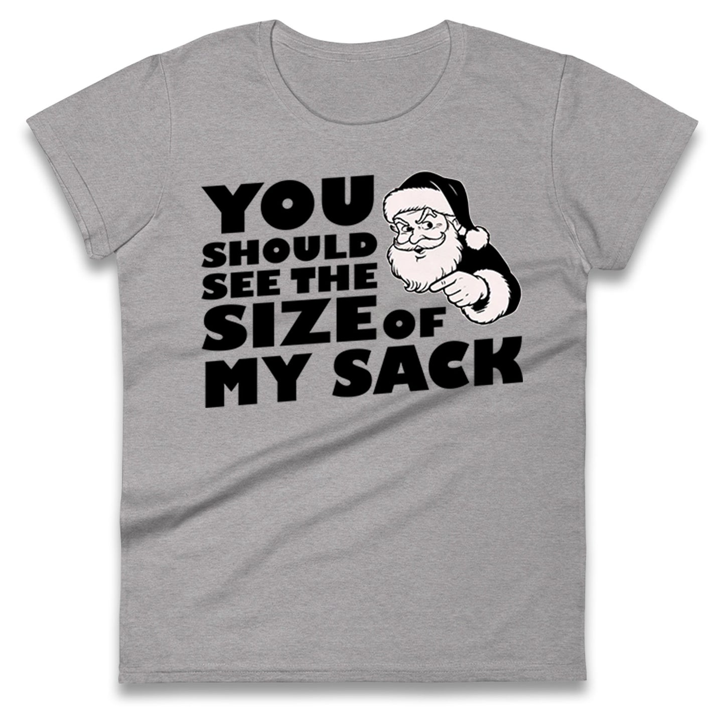 Santas Sack Ladies T Shirt