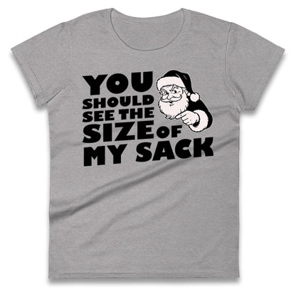 Santas Sack Ladies T Shirt