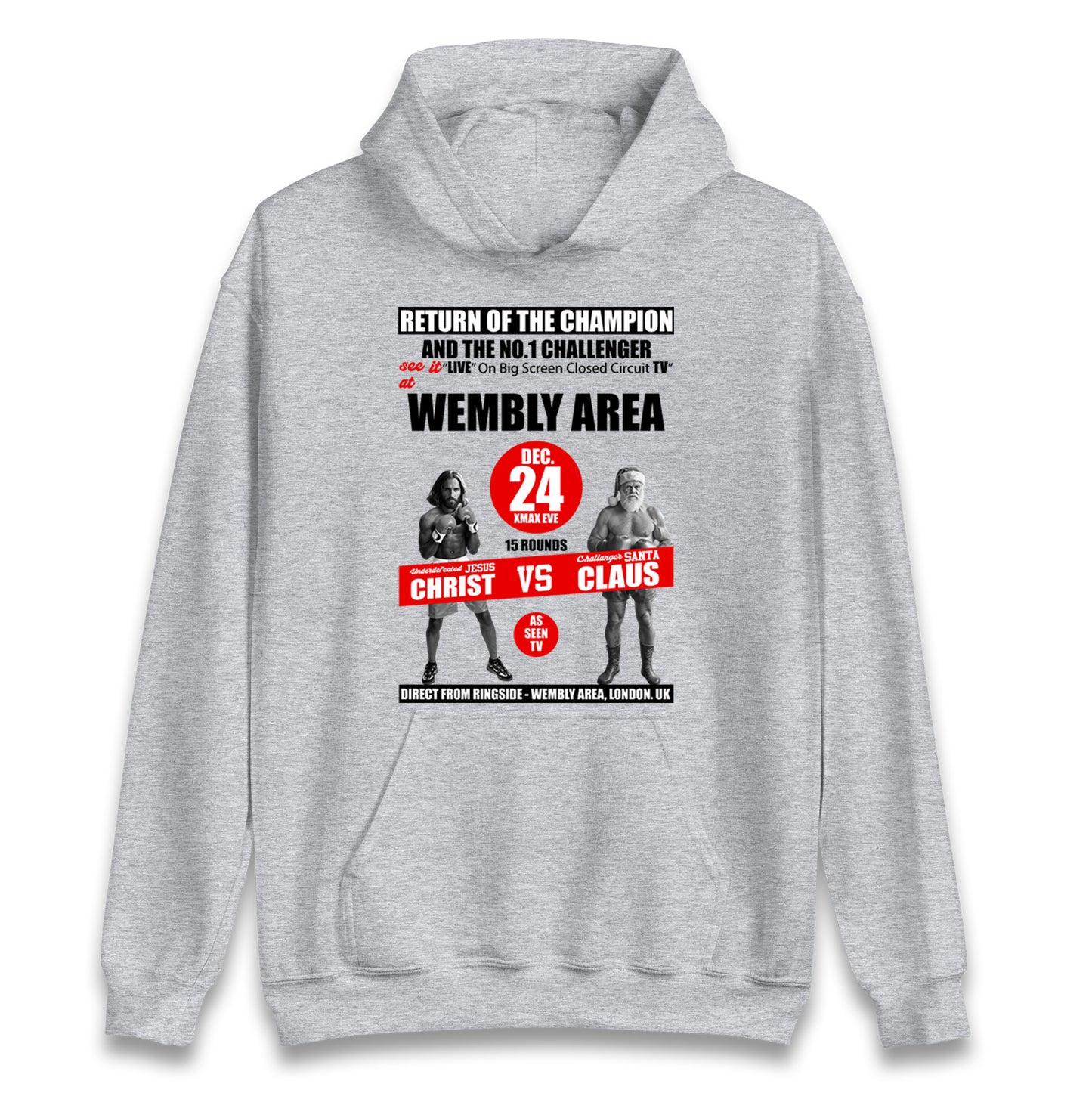 Jesus Christ Vs Santa Claus Hoodie