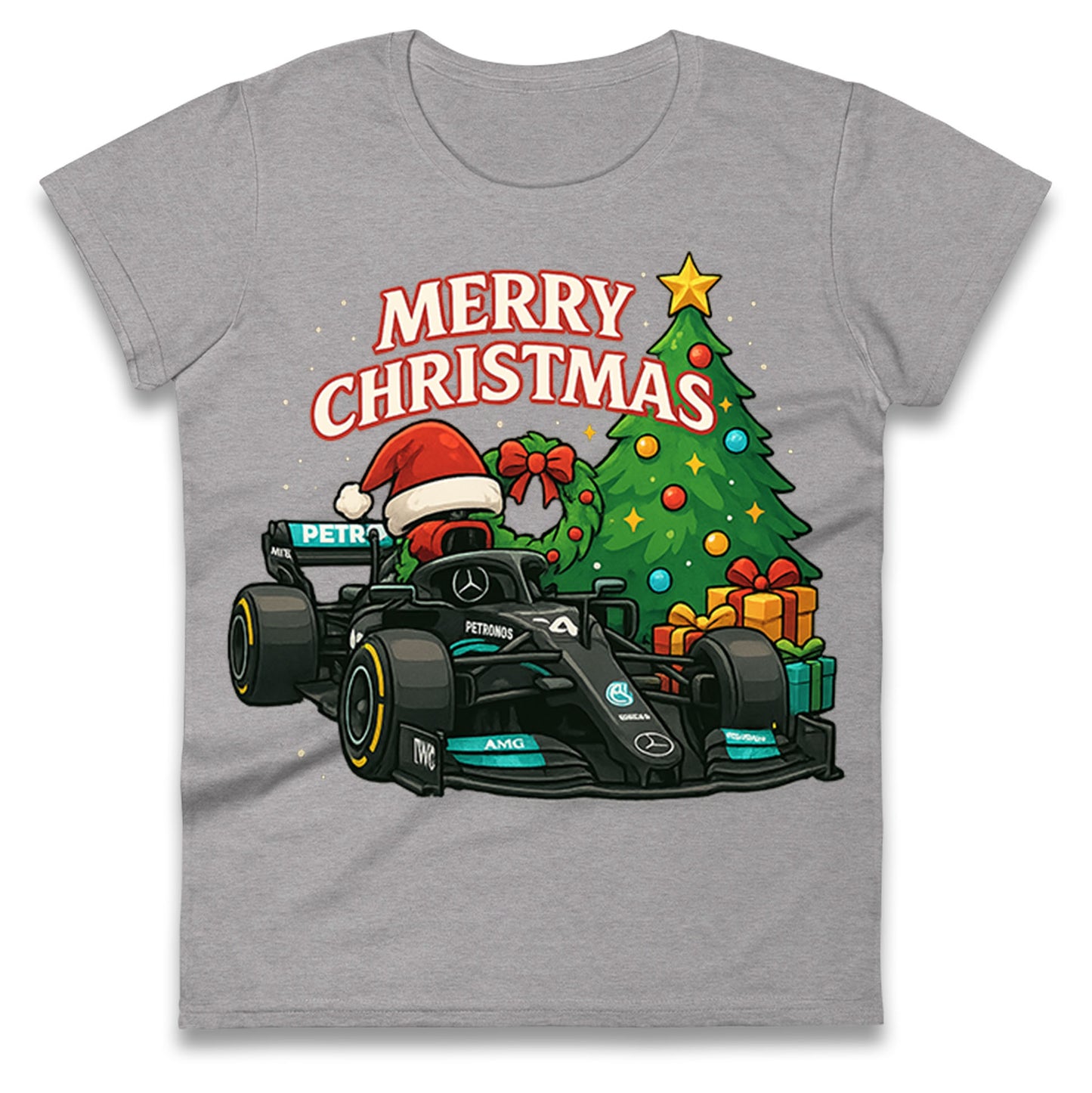 Mercedes F1 Christmas Ladies Shirt
