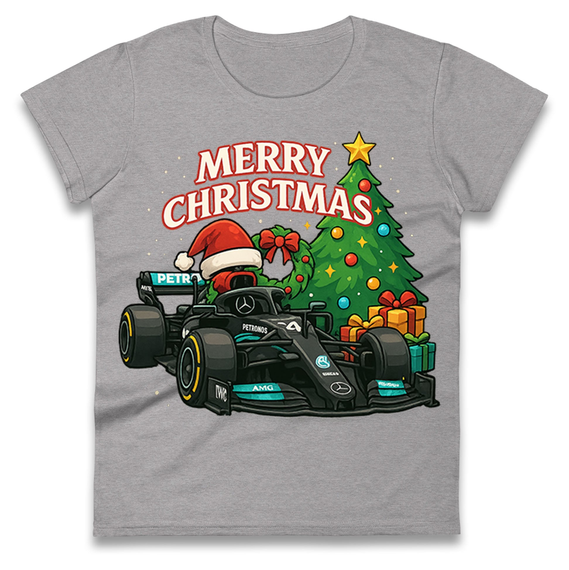 Mercedes F1 Christmas Ladies Shirt