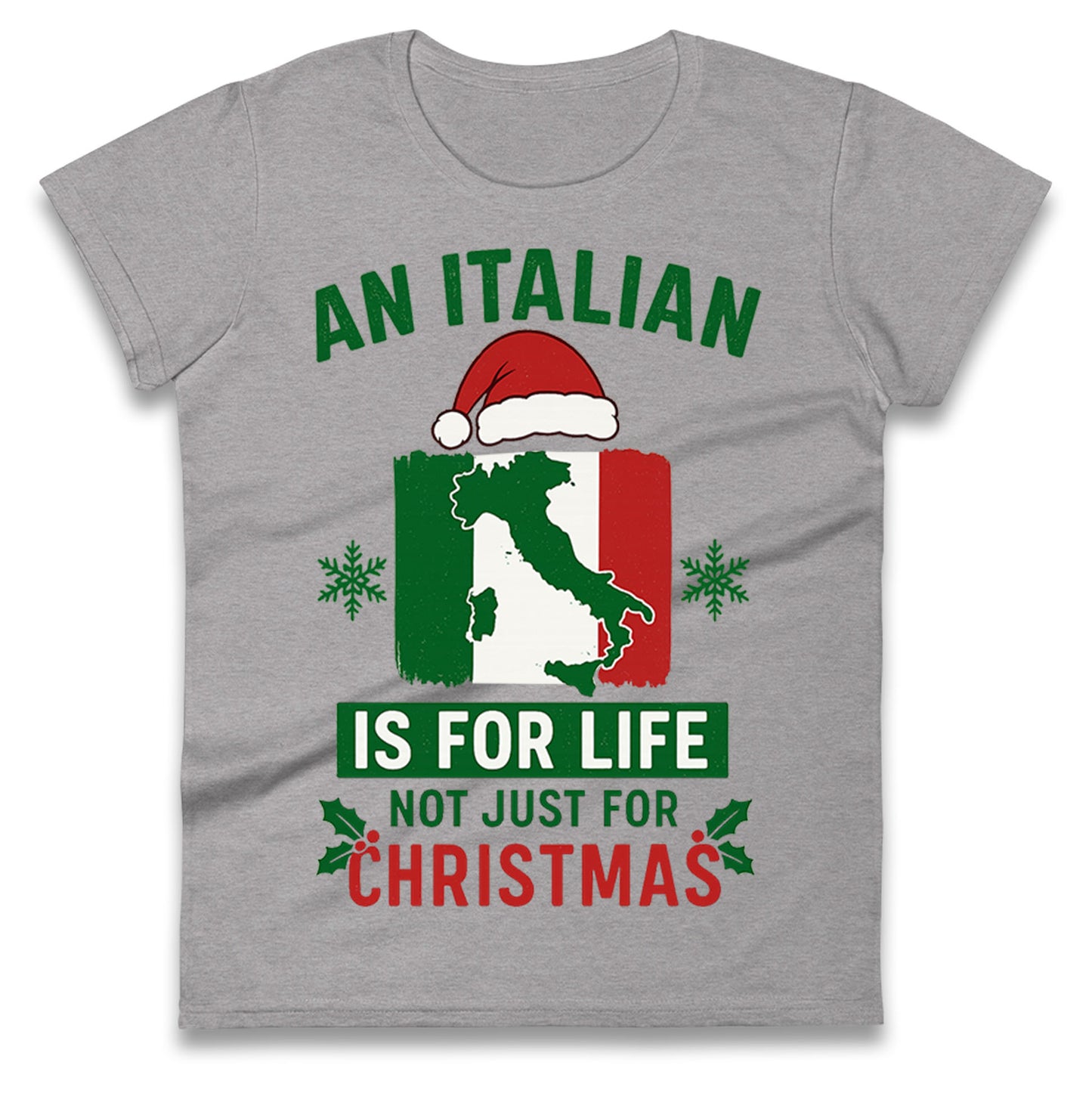 Italian Christmas Ladies T Shirt
