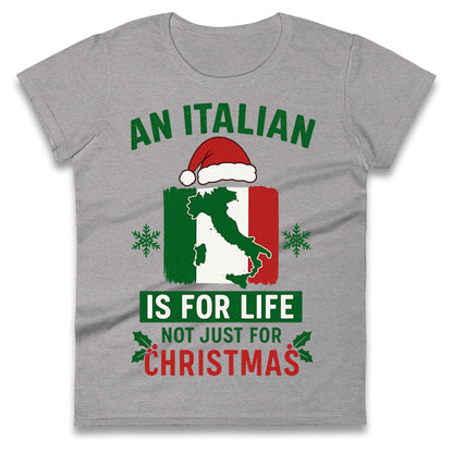 Italian Christmas Ladies T Shirt