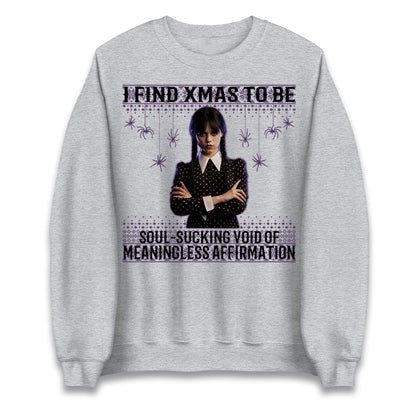 Wednesday Addams Family Christmas Jumper