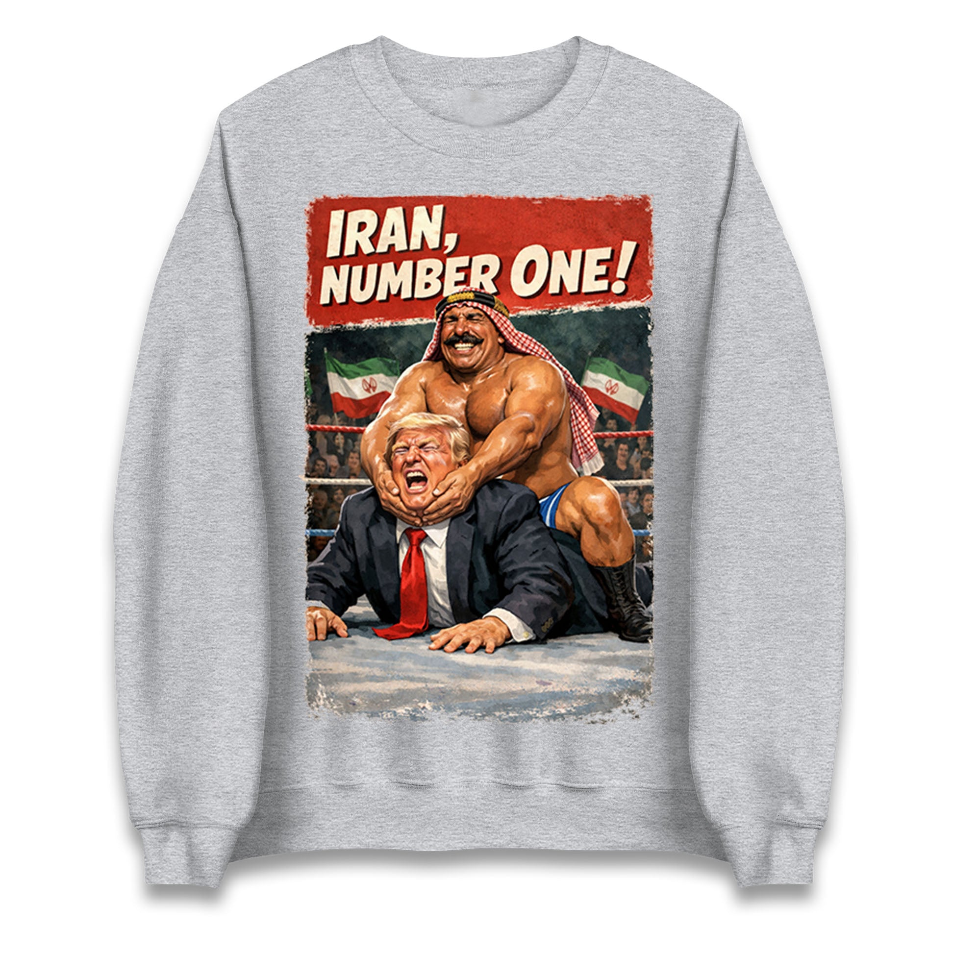 Donald Trump Iron Sheik Iran Wrestling Jumper