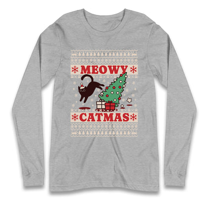 Christmas Cat Longsleeve T Shirt