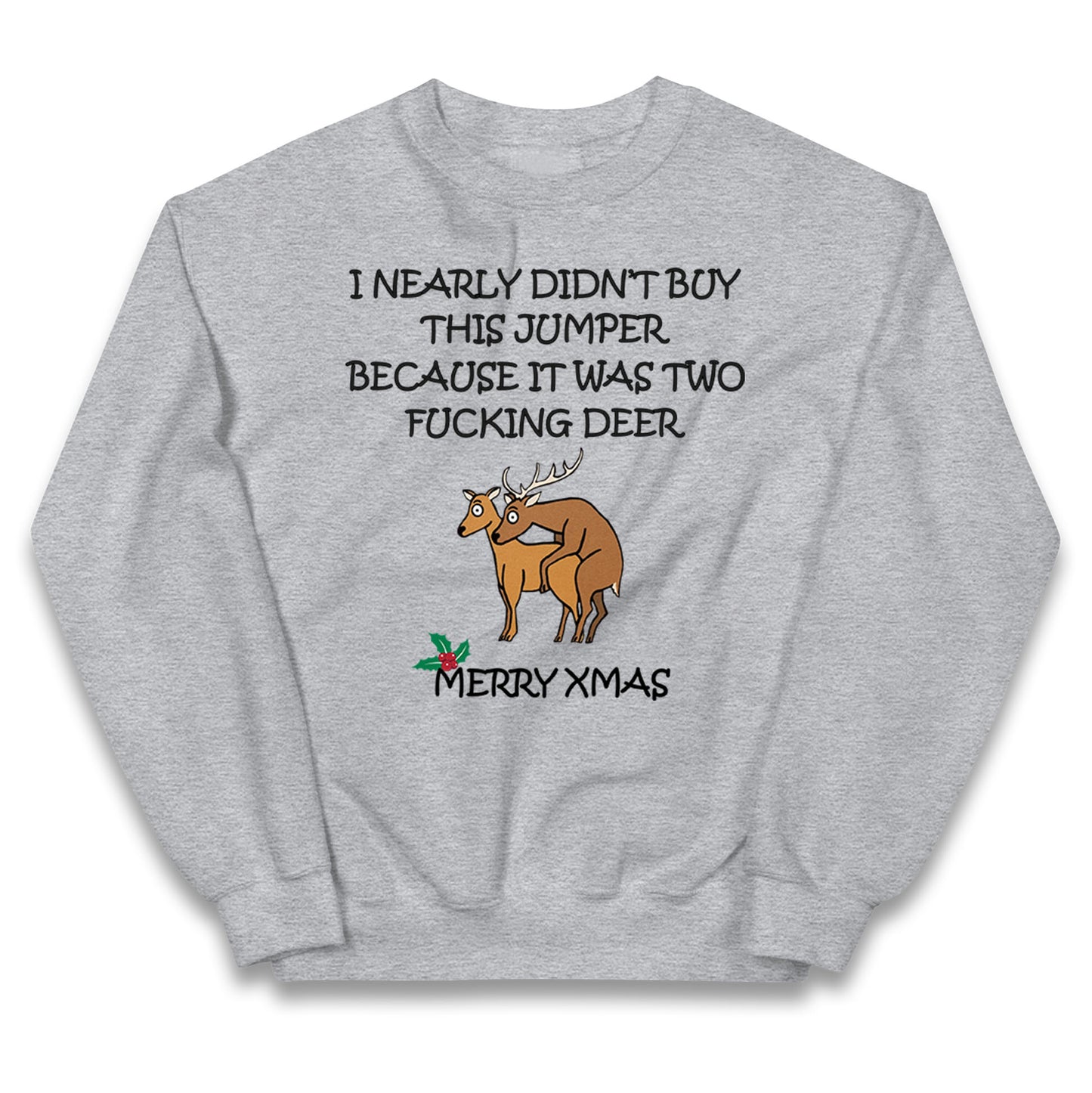 fucking deer christmas jumper